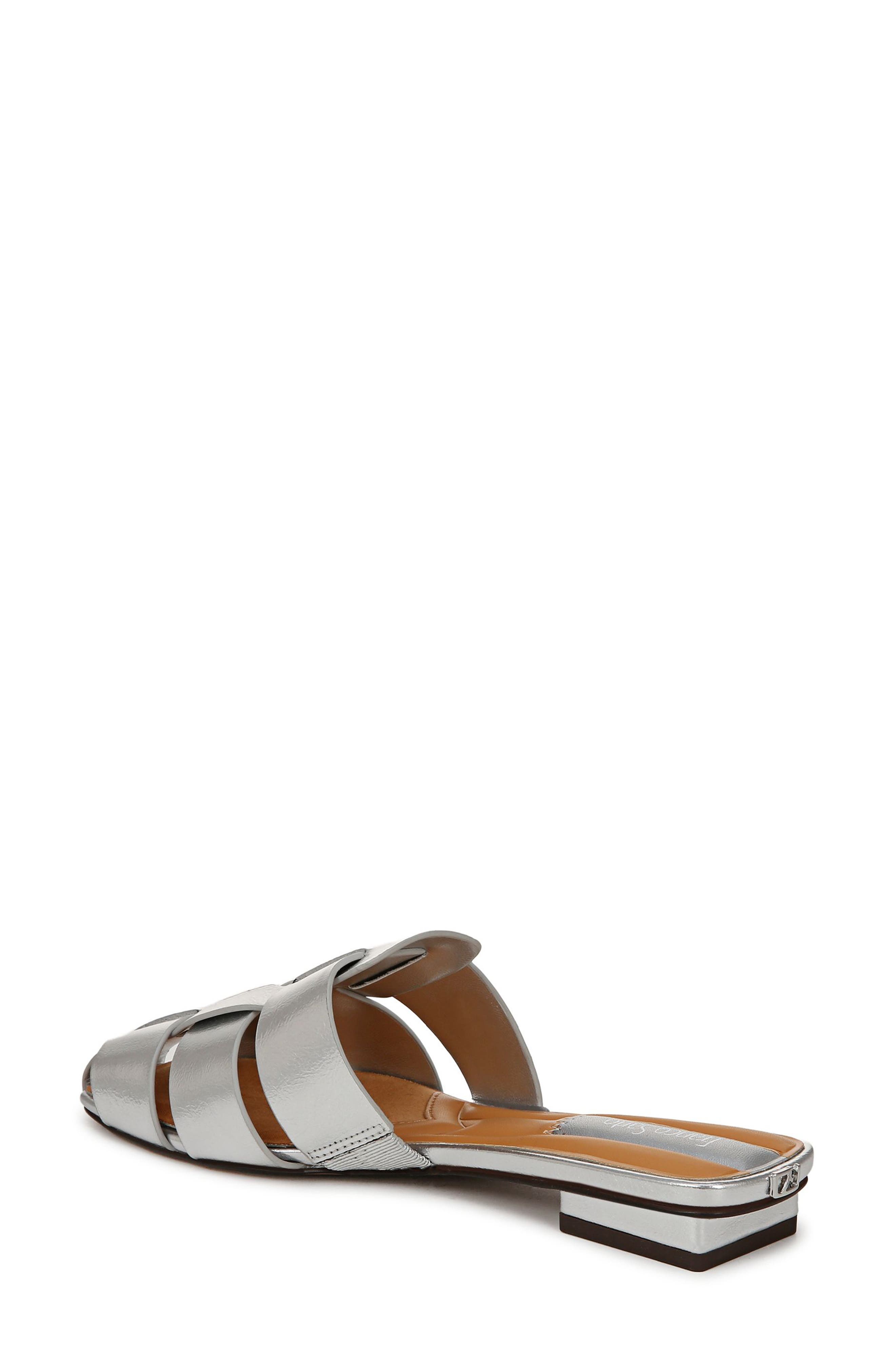 Franco Sarto Tavana Fisherman Sandal, Alternate, color, Silver