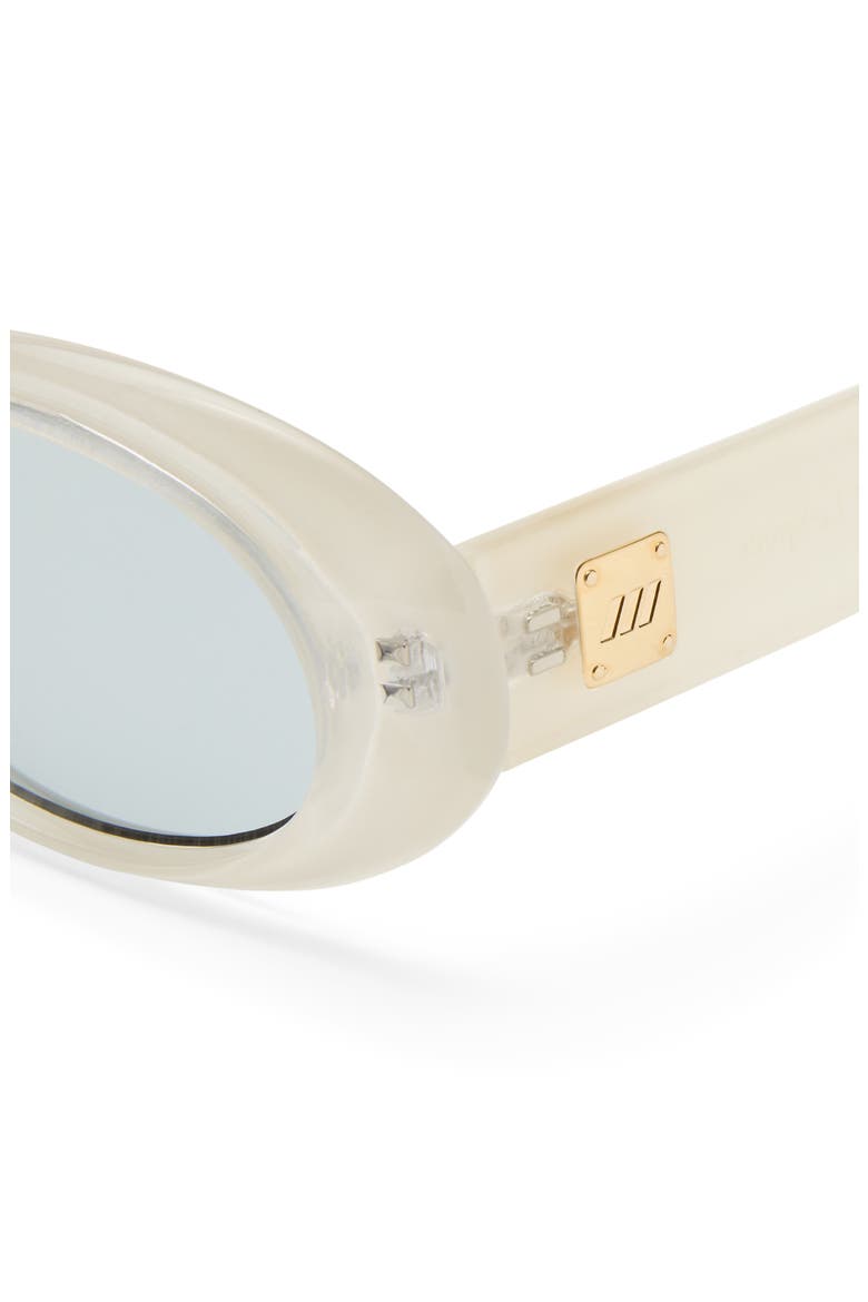 Work It 53mm Oval Sunglasses, Alternate, color, VANILLA PEARL / SMOKE TINT