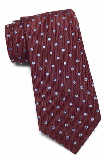 Jack Victor Fabien Neat Embroidered Dot Silk Tie