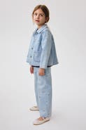 H&M Printed Wide Leg Jeans