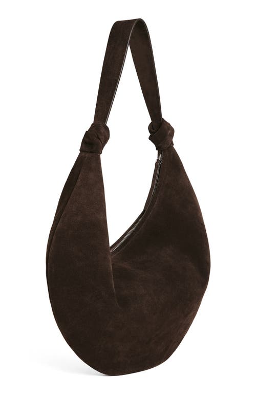 Reformation Rhea Suede Hobo Bag In Boss Suede