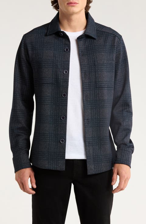Upton Plaid Double Knit Overshirt