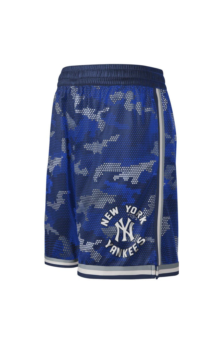 Outerstuff Youth Fanatics Branded Navy New York Yankees Tech Runner Shorts, Alternate, color, 