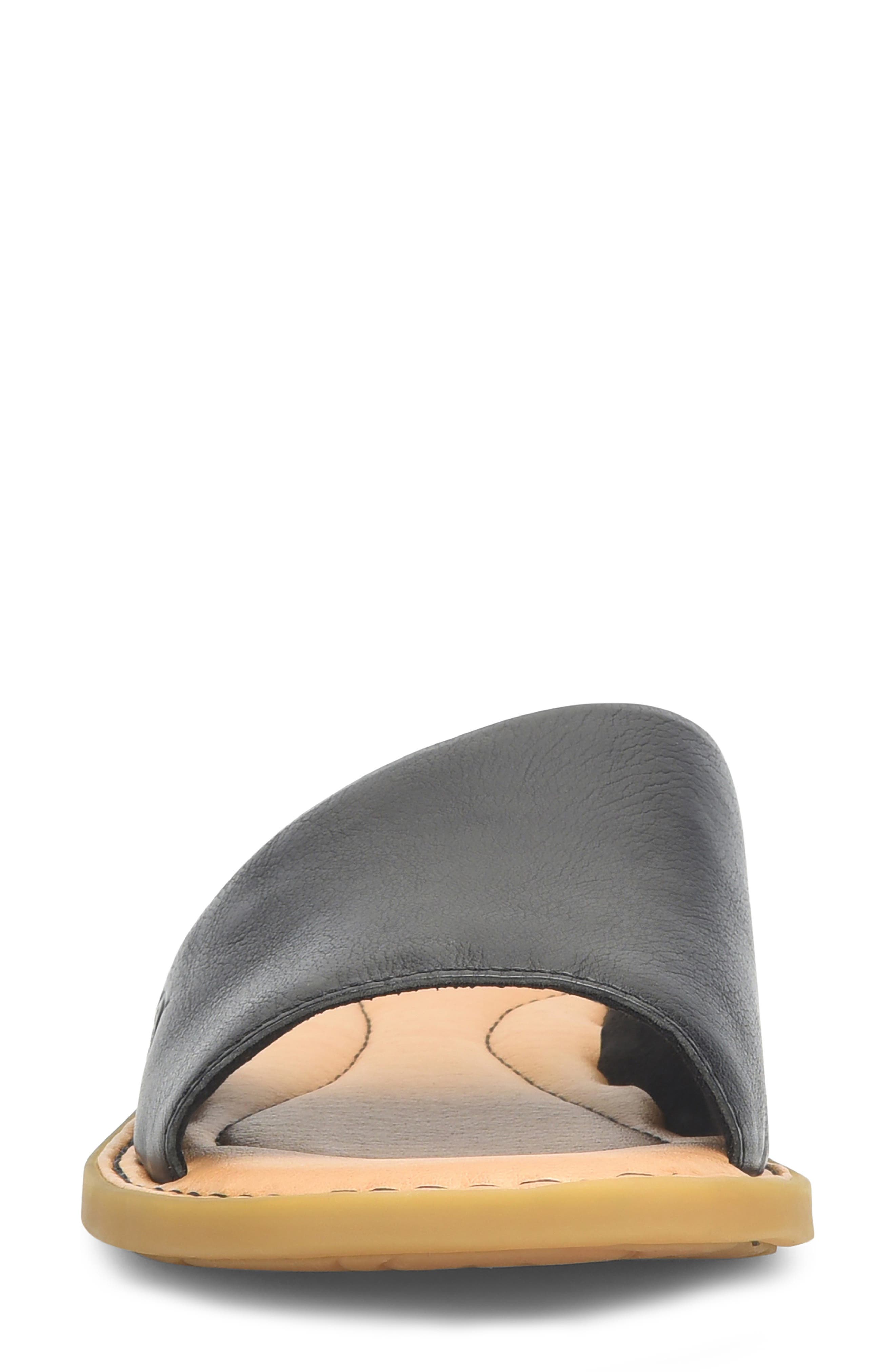 Børn Izabel Slide Sandal, Alternate, color, Black Leather