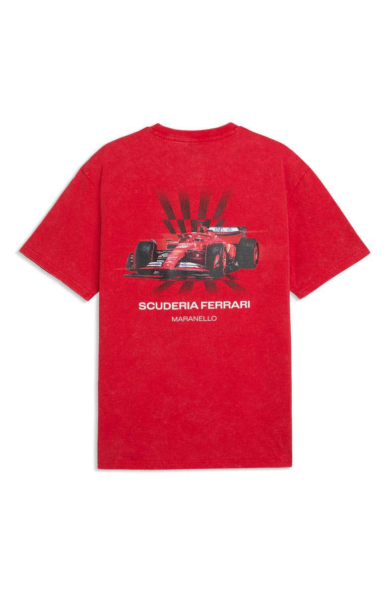 PUMA Ferrari Car Graphic T-Shirt, Alternate, color, Rosso Corsa