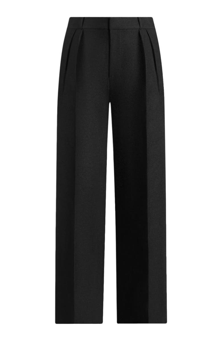 Manière De Voir Julie Tailored Twin Pleat Trousers, Alternate, color, Black