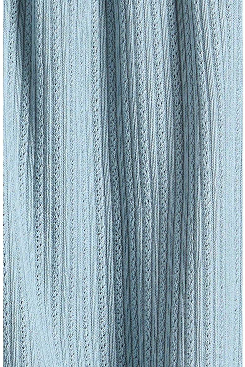 Knit Pointelle Dress, Alternate, color, BLUE