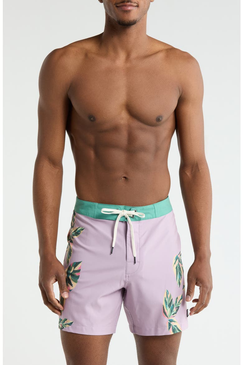 Palm Street Board Shorts, Main, color, PINK