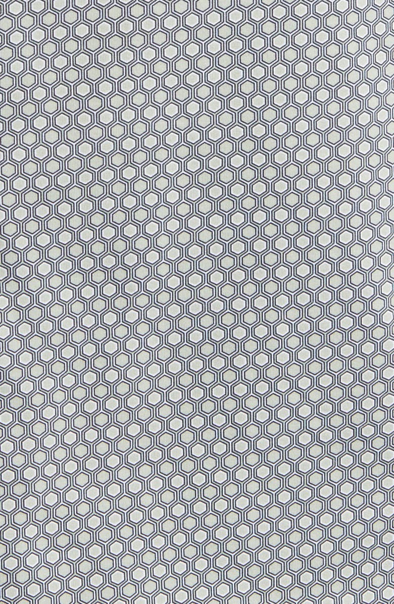 Bugatchi James OoohCotton<sup>®</sup> Honeycomb Print Button-Up Shirt, Alternate, color, Sage