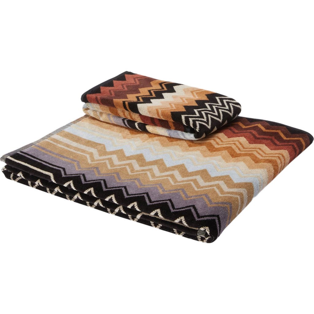 Shop Missoni Home Giacomo 2-piece Set In Black