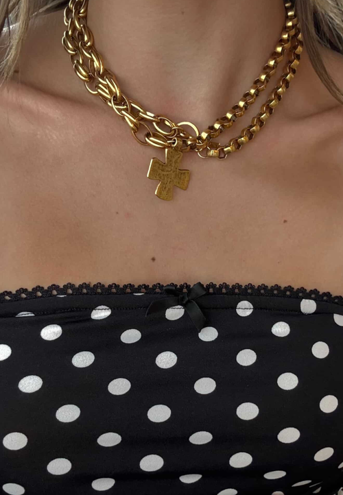 Sccollection Madonna Necklace In Gold
