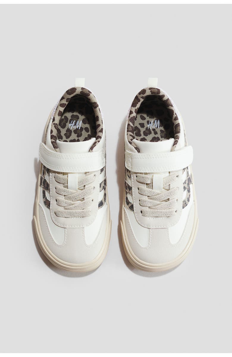 H&M Barefoot sneakers, Alternate, color, Cream/Leopard Print