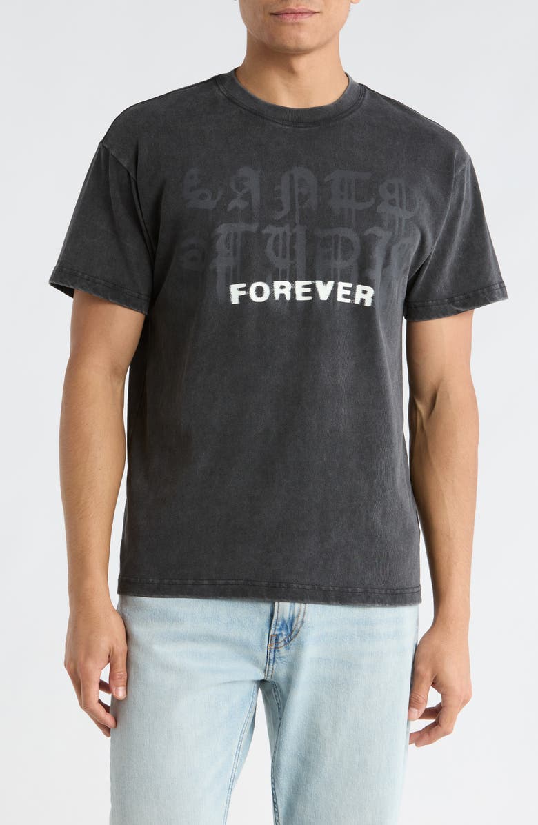 SANTO STUDIO Forever Drappo Twitch Edition Graphic T-Shirt, Main, color, Black