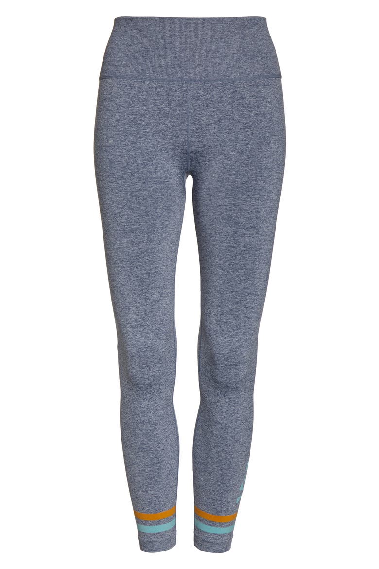 Seamless Skull Jacquard Tights, Alternate, color, GREY
