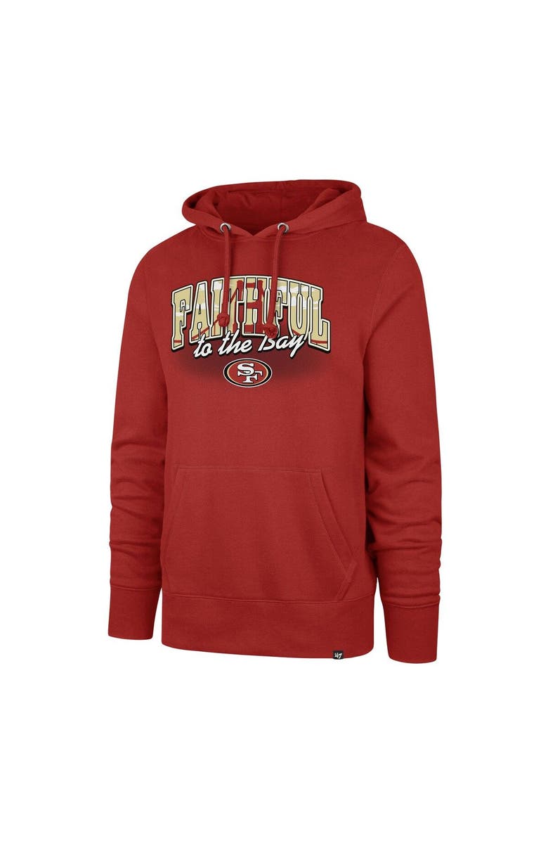 '47 Men's '47 Scarlet San Francisco 49ers Regional Headline Pullover Hoodie, Alternate, color, Scarlet
