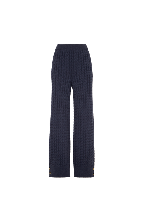 Cashmere knit trousers