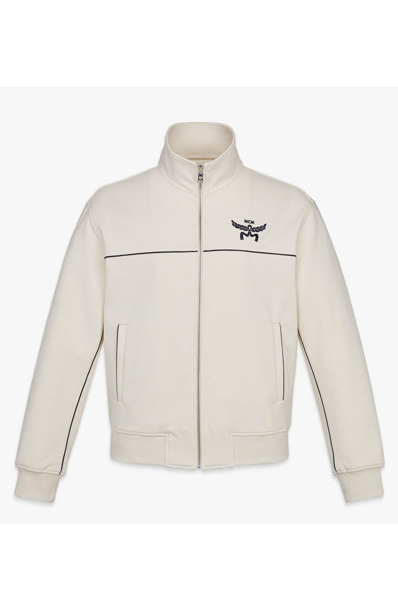 MCM Essential Logo Ponte Track Jacket, Main, color, White
