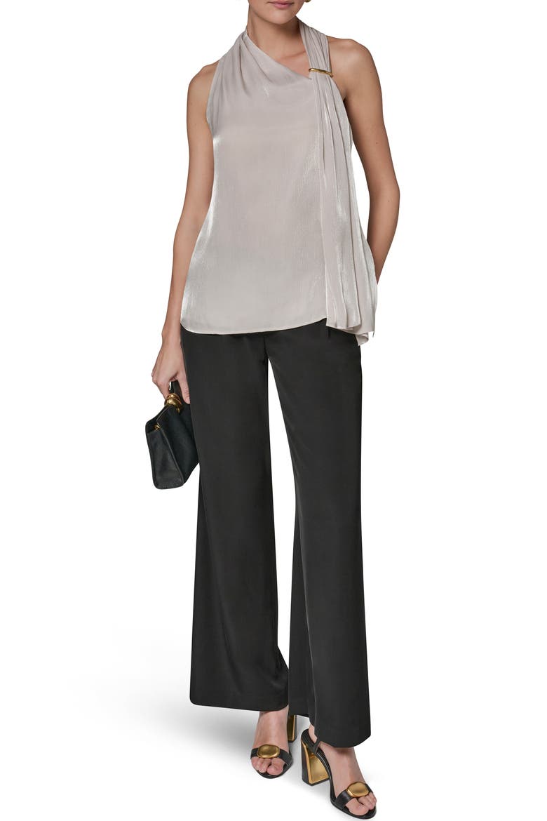 Asymmetric Sleeveless Top, Alternate, color, TUSCAN GREY