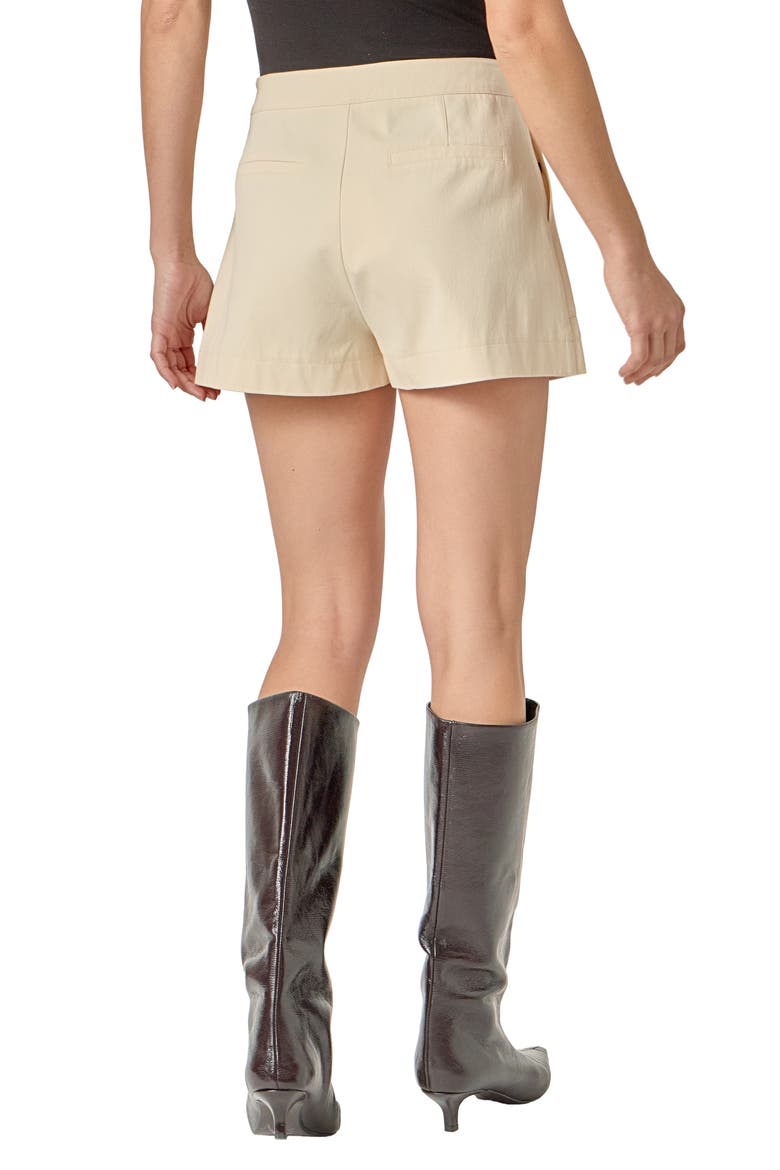 Wrap Detail Mini Skort, Alternate, color, CREAM