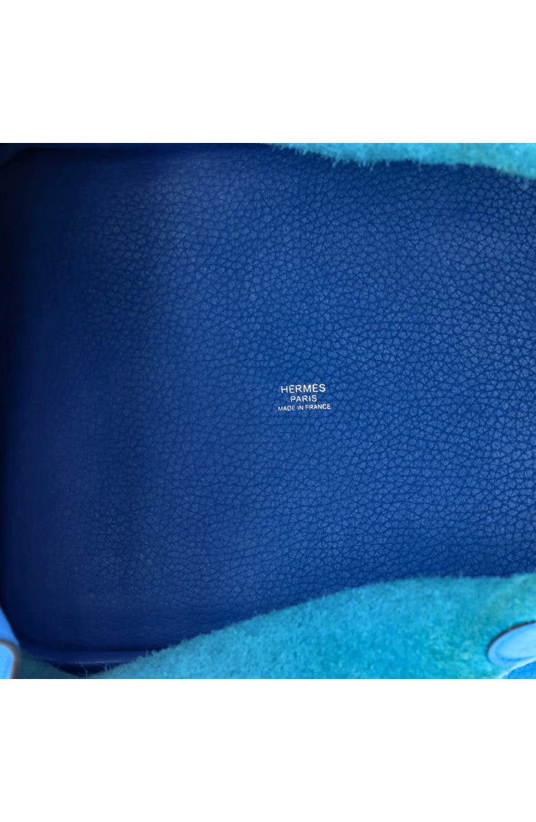 Pre-Owned Hermes Picotin Lock Bag Clemence MM, Alternate, color, Bleu Zanzibar
