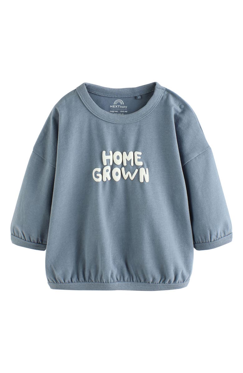 NEXT 6-Pack Assorted Long Sleeve Cotton T-Shirt & Leggings Set, Alternate, color, Blue