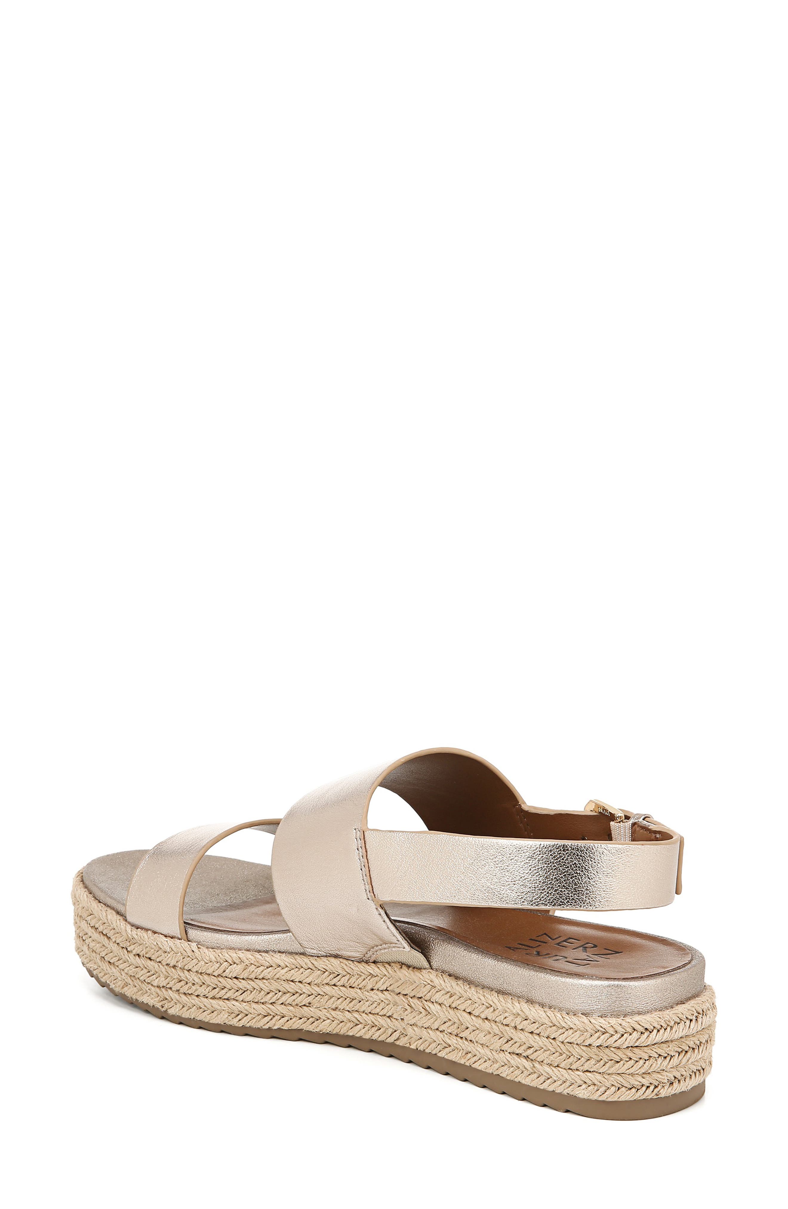 Jaycie Platform Sandal, Alternate, color, LIGHT BRONZE LEATHER