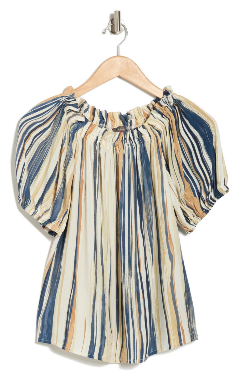 Vince Camuto Off the Shoulder Balloon Sleeve Top, Alternate, color, 