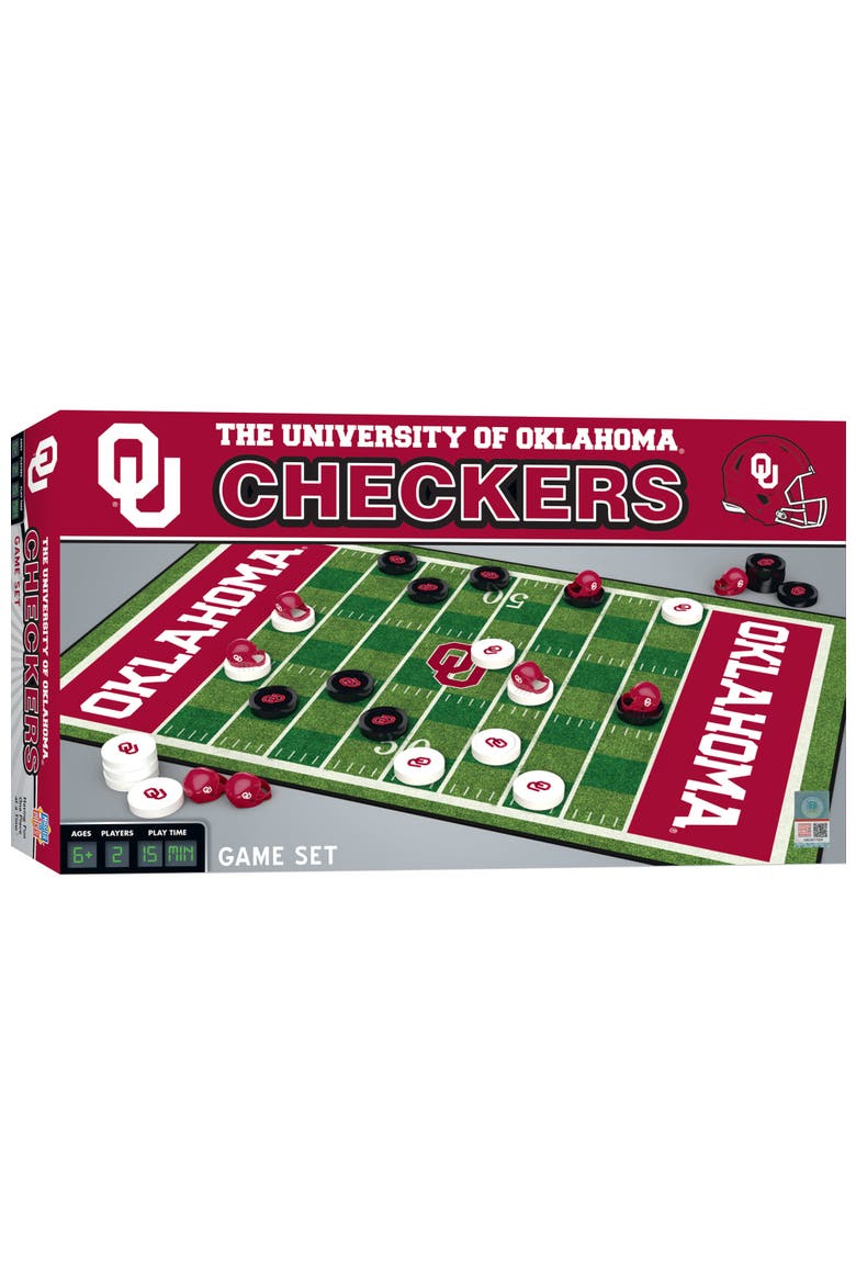 Oklahoma Sooners Checkers Board Game, Main, color, Multicolor