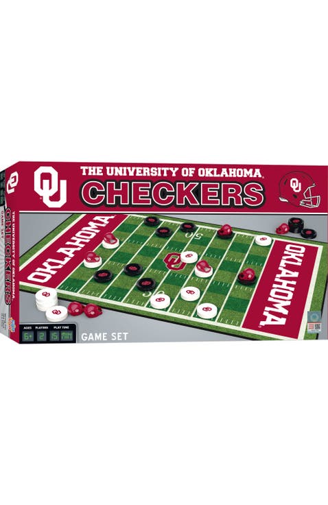 Oklahoma Sooners Checkers Board Game