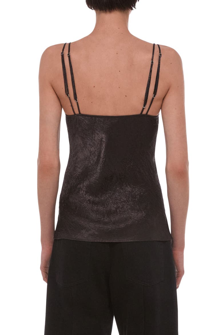 Crinkle Satin Camisole, Alternate, color, TRUFFLE