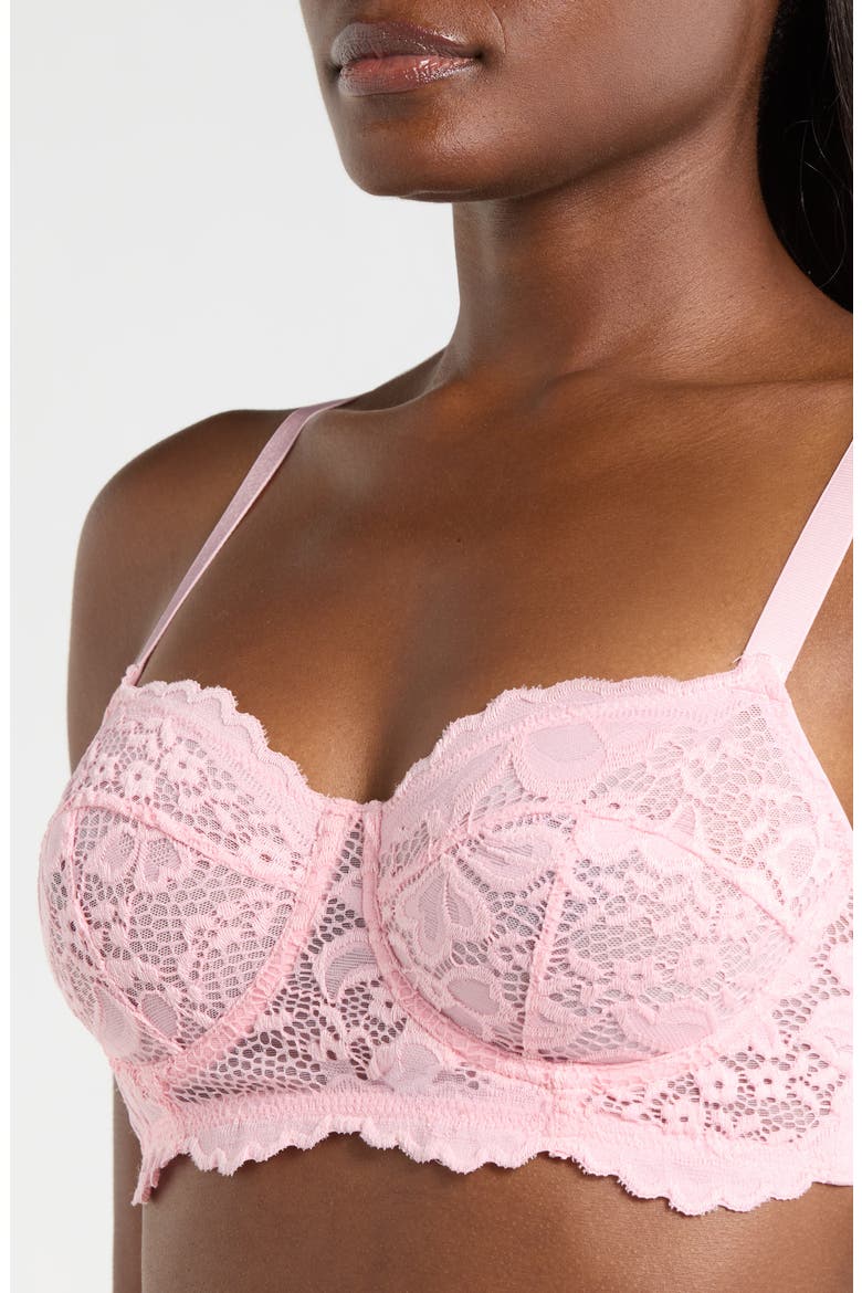 Lace Underwire Bra, Alternate, color, PETAL PINK
