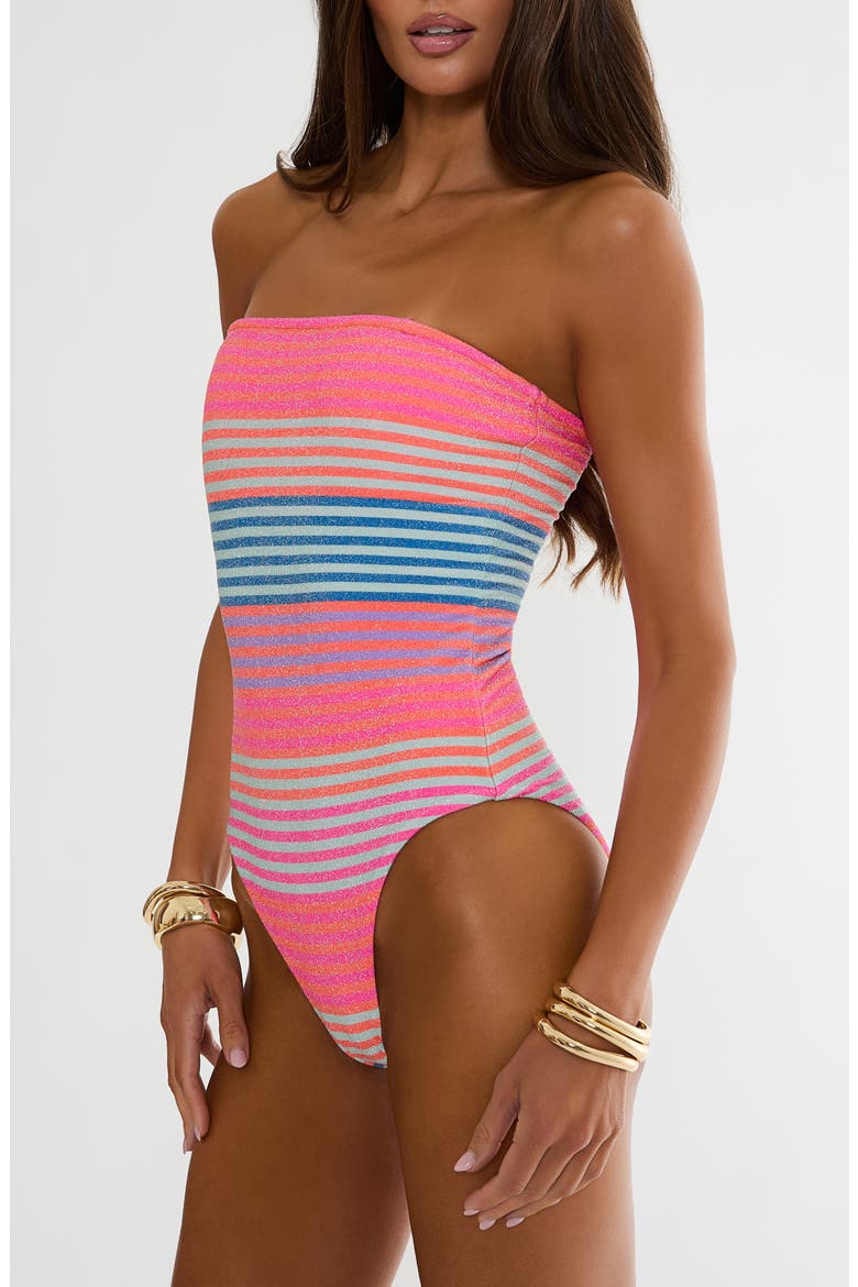 Amber One-Piece Swimsuit, Alternate, color, VIBRANT VOLLEY STRIPE