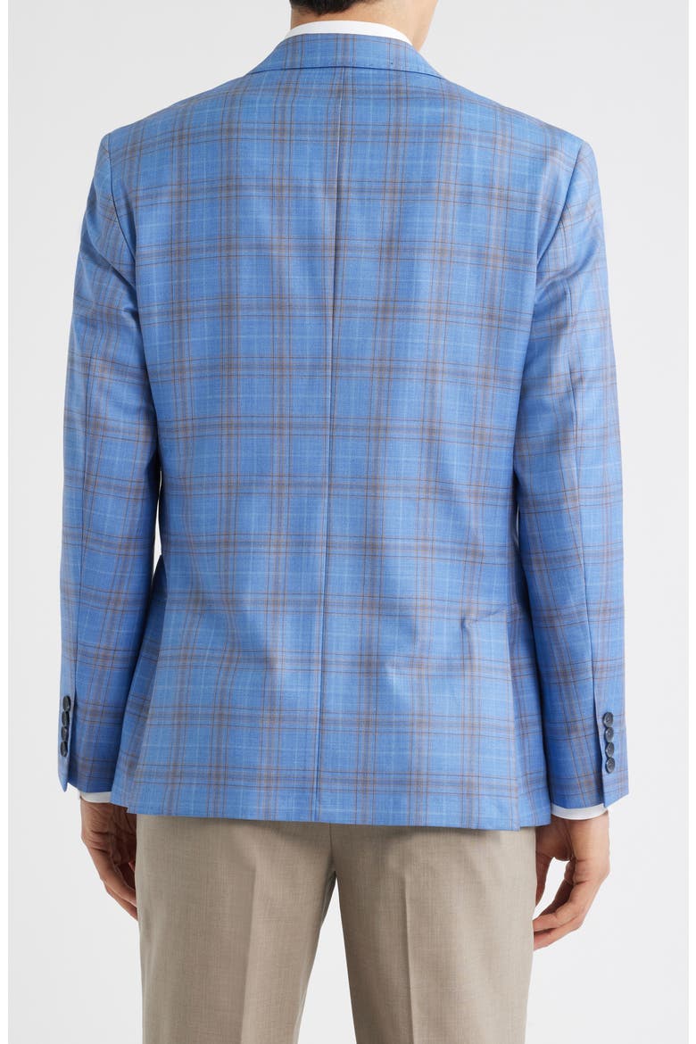 Metro Plaid Wool Sport Coat, Alternate, color, BLUE METRO PLAID