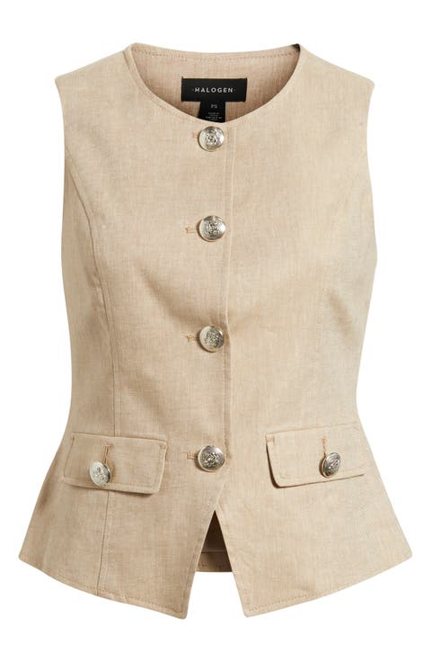 Crewneck Cutaway Vest (Petite)