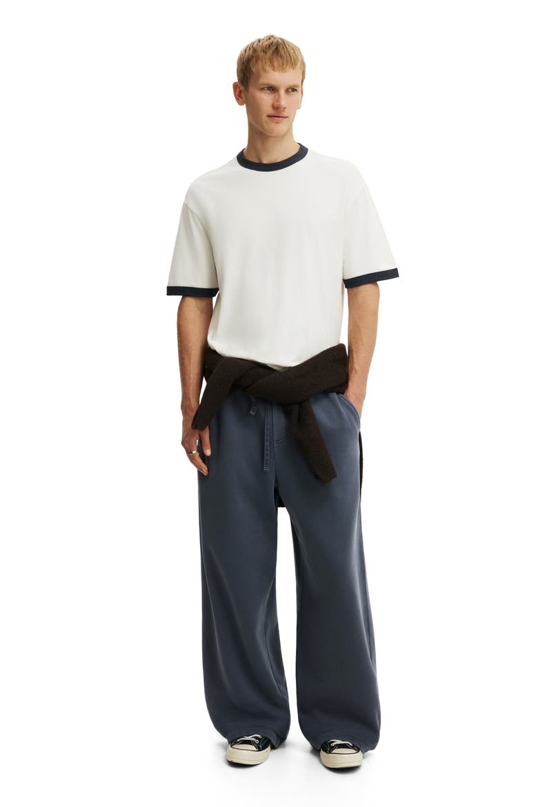 Men's Super Baggy Track Pant, Alternate, color, Denim Blue Wash
