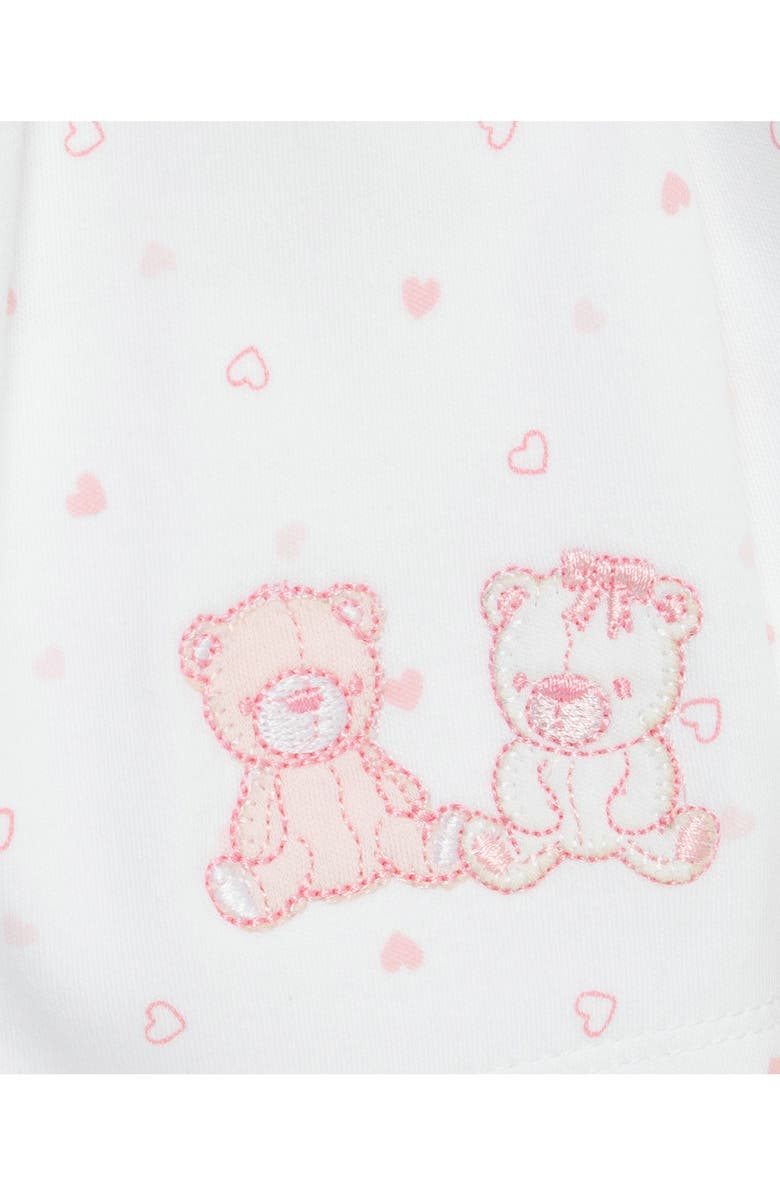 Little Me Joyful Cardigan, Diamond Quilt Pants & Cap Set, Alternate, color, 