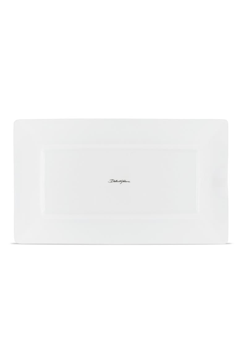 Carretto Porcelain Rectangular Ashtray, Alternate, color, RED MULTI