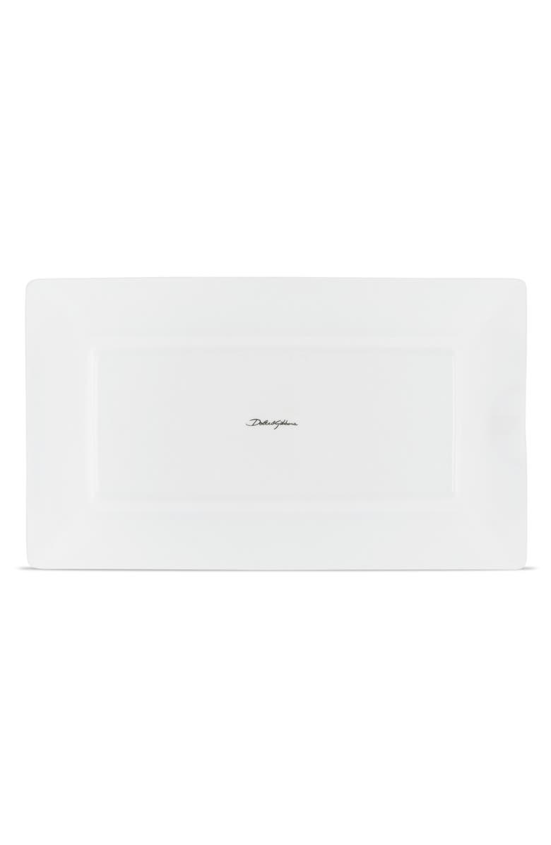 Dolce&Gabbana Carretto Porcelain Rectangular Ashtray, Alternate, color, 