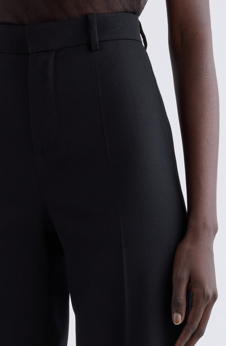 Chloé Wool Grain de Poudre Flare Leg Pants, Alternate, color, 