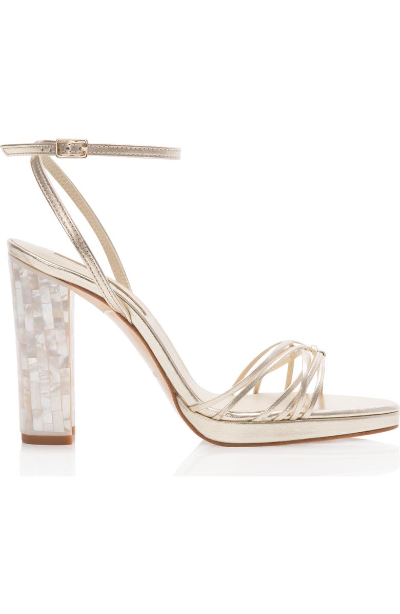 Freya Rose Bianca Strappy Gold Sandal, Main, color, Champagne