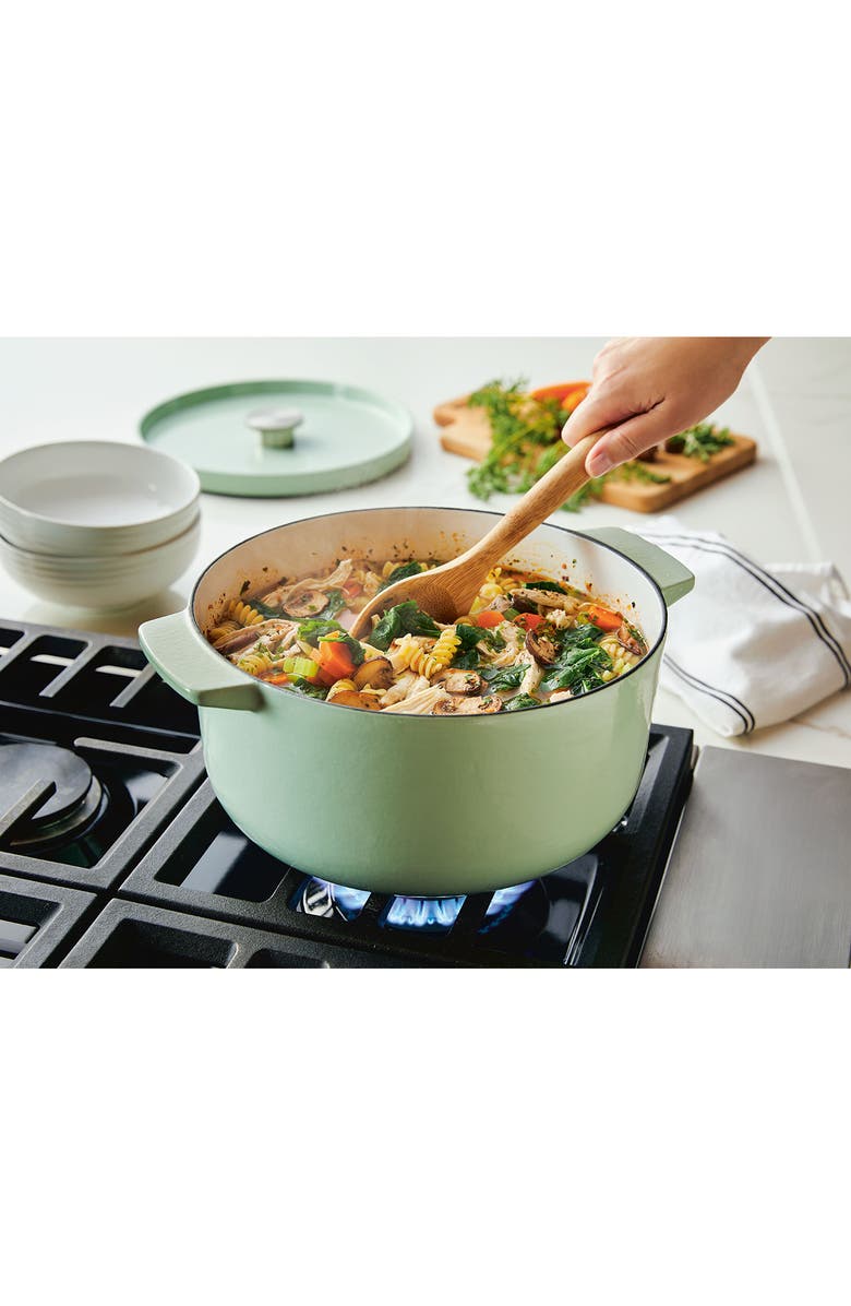 KITCHENAID 6-Quart Enameled Cast Iron Dutch Oven, Alternate, color, Pistachio