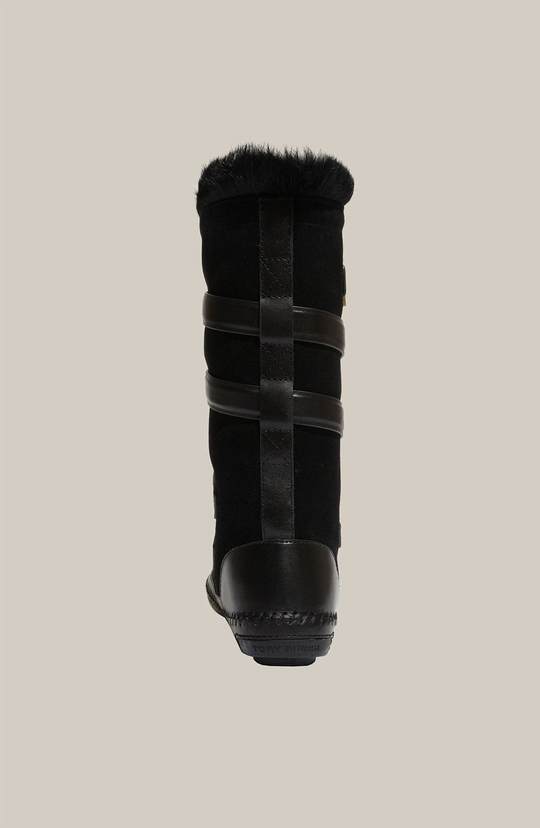 Tory Burch 'Jaden' Genuine Rabbit Fur Lined Suede Boot, Alternate, color, 