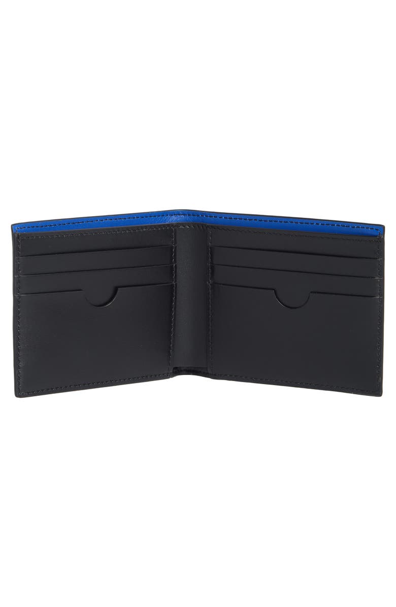 Off-White Jitney Bifold Leather Wallet, Alternate, color, Black