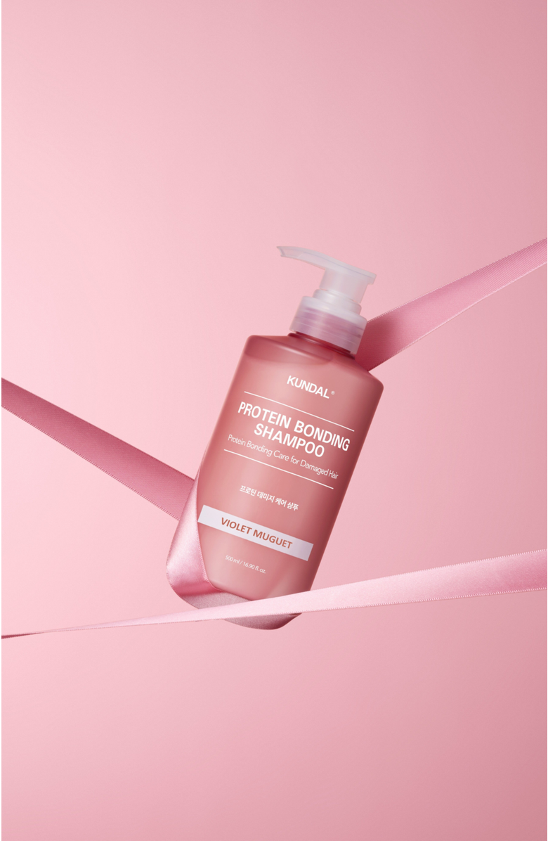 KUNDAL Protein Bonding Care Shampoo Violet Muguet 2 Pack, Alternate, color, Pink