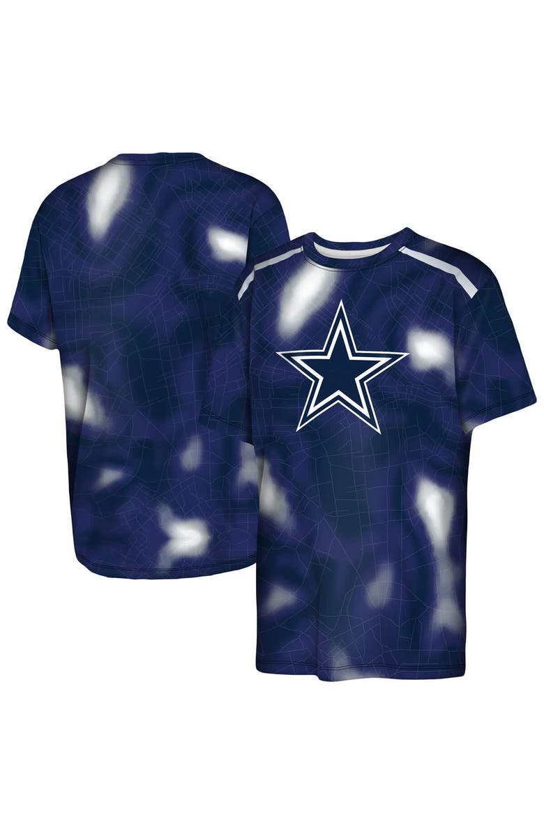Outerstuff Youth Outerstuff Navy Dallas Cowboys End Zone Dri-Tek T-Shirt, Main, color, Navy