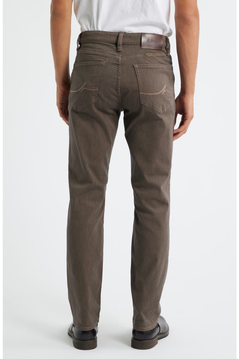Charisma Relaxed Straight Leg Twill Pants, Alternate, color, COFFEE DIAGONAL