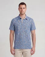 Lords of Harlech Floral Field Mens Knit Polo