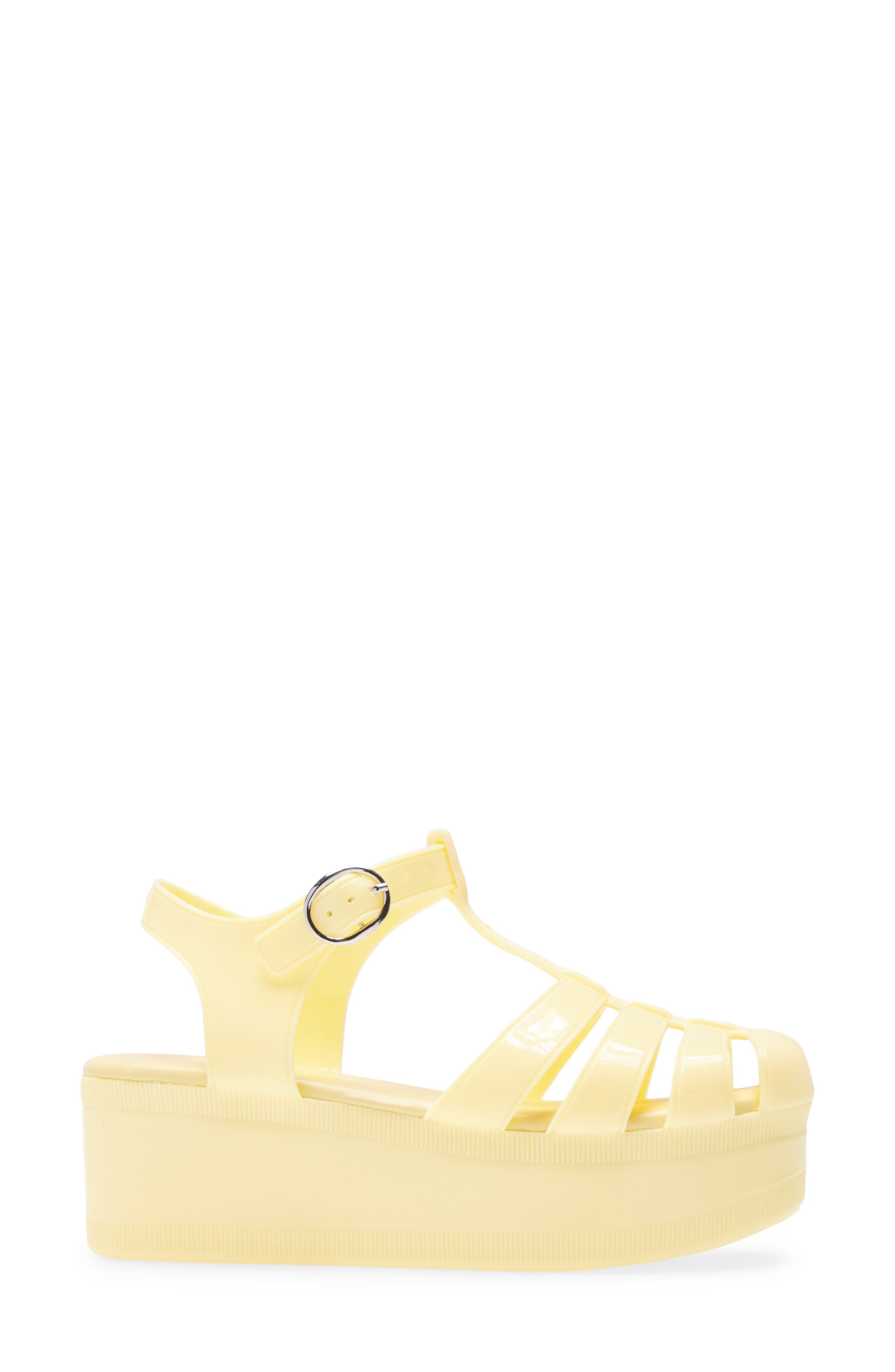 Candied Platform Sandal, Alternate, color, YELLOW SHINY