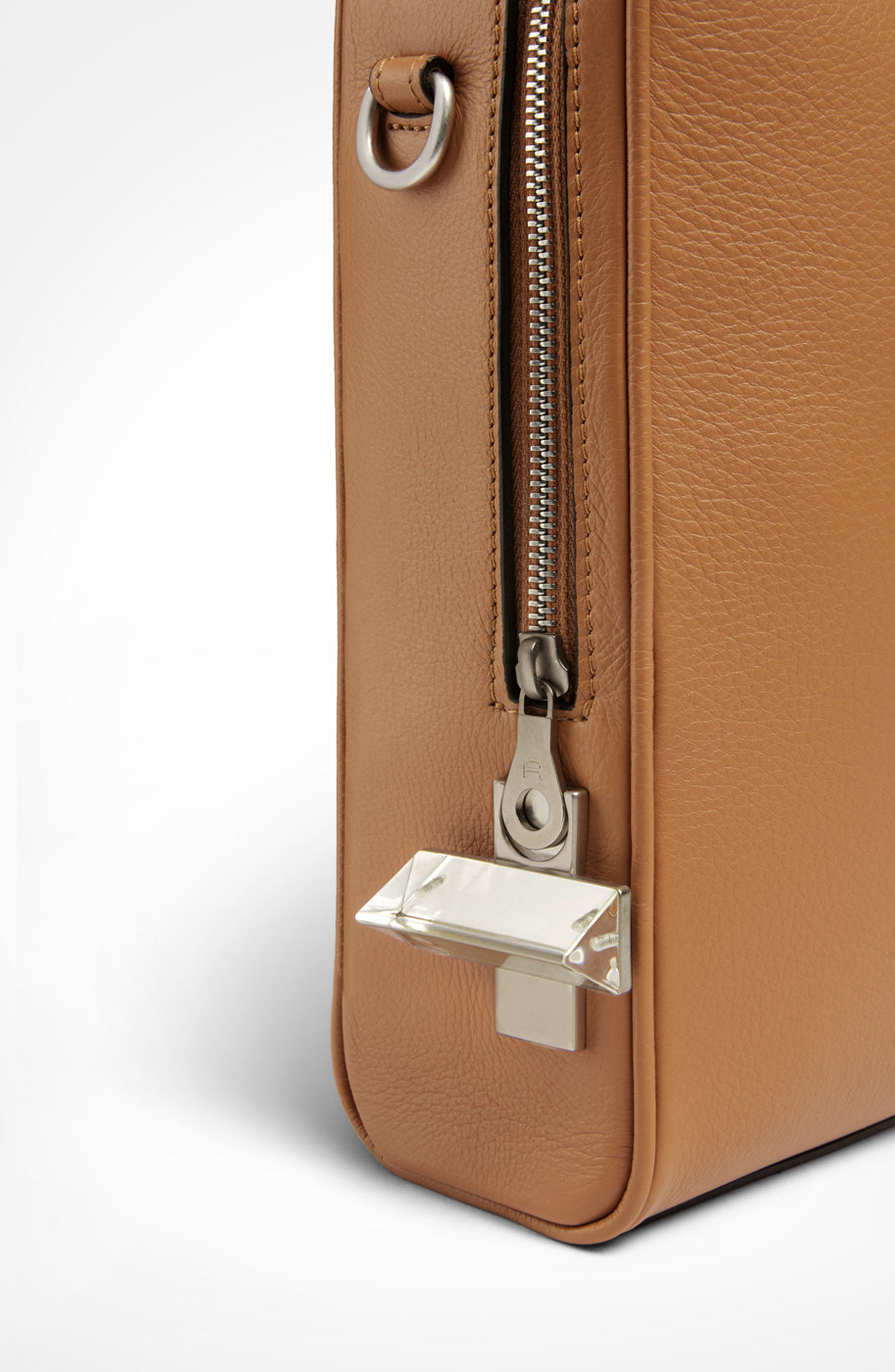 Cristallo Soft Laptop Briefcase, Alternate, color, Walnut