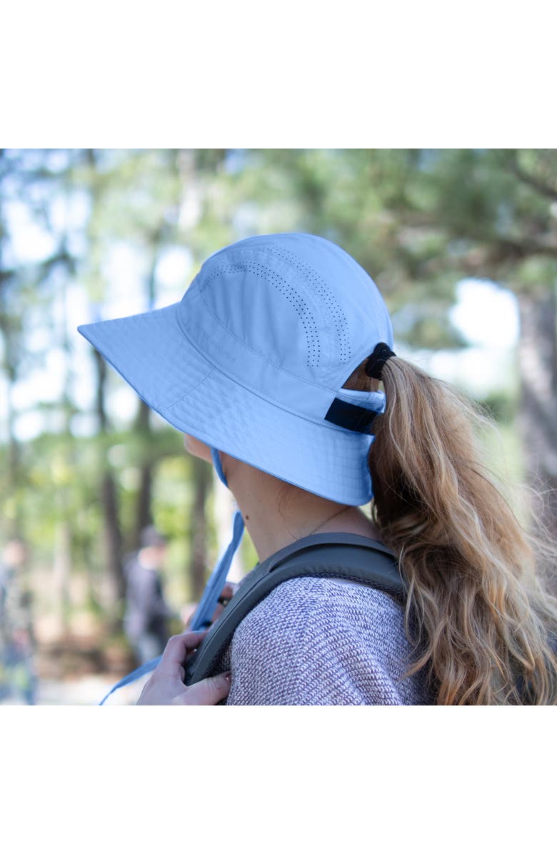 Kanut Sports Costilla Women's Ponytail Opening Bucket hat, Alternate, color, Bluebird